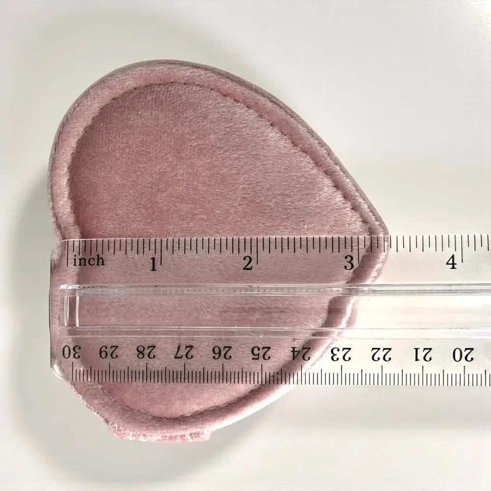 Heart Shaped Velvet Jewelry Box